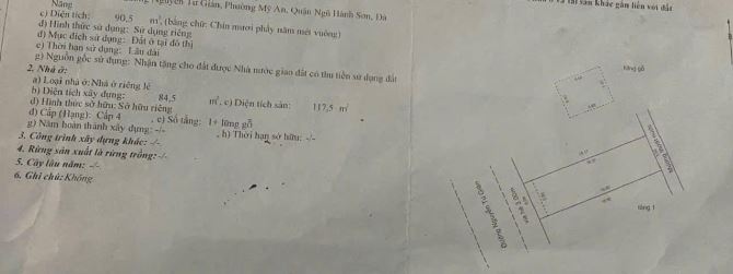 Một Căn Duy Nhất - Nhà Đối Lưng Sông Hàn Cạnh công viên sát Sông Hàn gần biển-Giá Nét