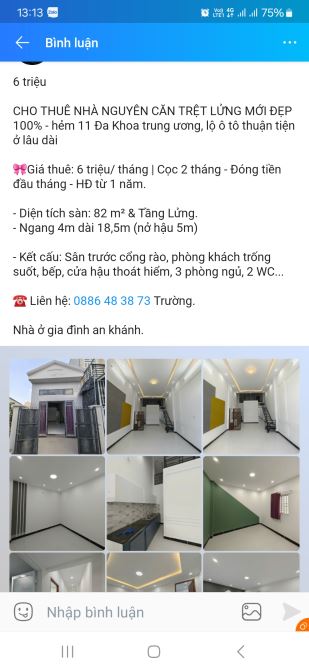 Nhà 3 phòng mới 100% phù hợp ở gia đình nhóm bạn - 1