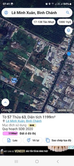 1200m2 Đất Lê Minh Xuân, Quy Hoạch Xây Dựng Mới, Hẻm Oto Chỉ 4 Tỷ, SHR - 1