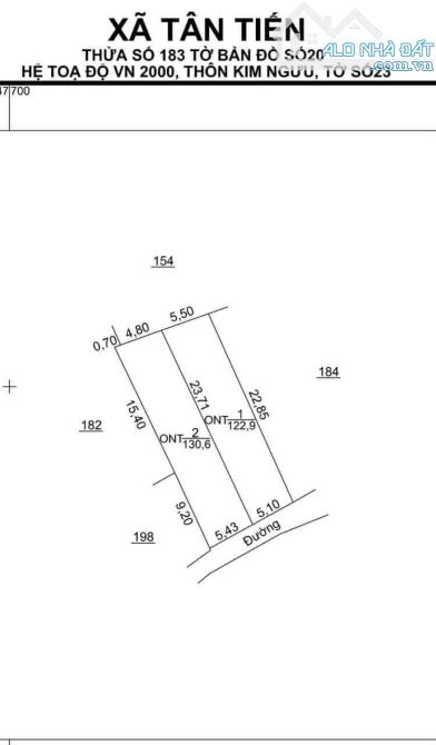 254m vuông bánh chưng chia 2 lô giá chỉ 19tr tại Tân Tiến - Văn Giang - 3