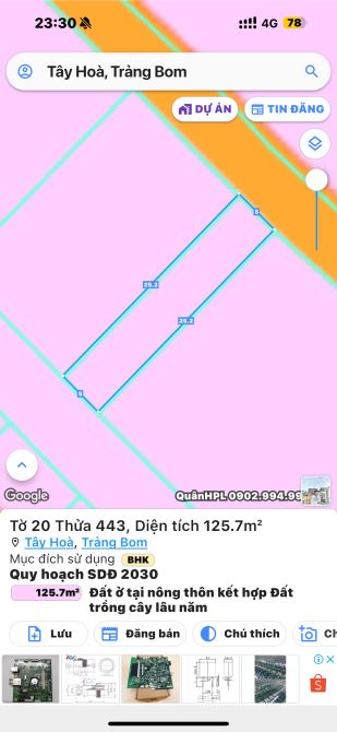 ✨ 1 Lô Duy Nhất: 5x25m (QH: ONT), đường ô tô rộng 6M. Cách QL1A, Chợ, Giáo xứ 300m - 670Tr - 3