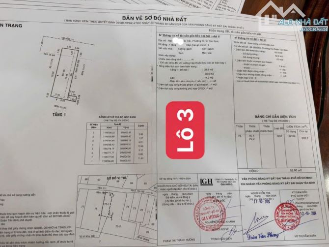 BÁN 3LÔ ĐẤT LIỀN KỀ , ĐƯỜNG TÂN HẢI , P13 , QUẬN TÂN BÌNH - 6