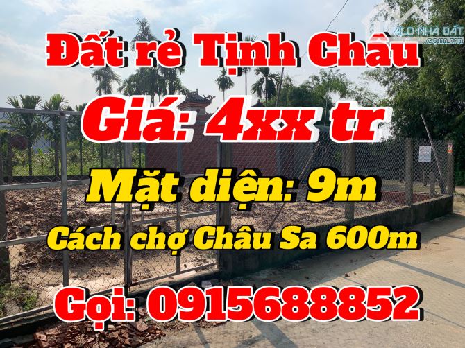 ☀️Đất Rẻ Tịnh Châu - Tp.Quảng Ngãi - Mặt tiền: 9m - Giá: 4xx triệu