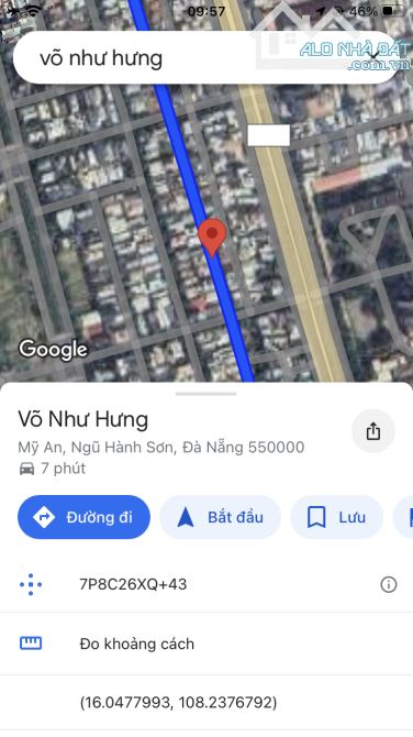 Cần bán cặp đất duy nhất đường Võ Như Hưng, kề góc Dương Khuê thông ra biển, sông