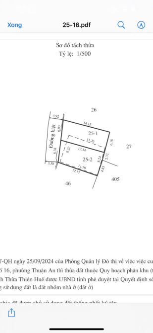 Đất Biển Thuận An - TP Huế vị trí đẹp hiếm có cách Biển 300m giá đầu tư chỉ 1ty0x triệu - 1