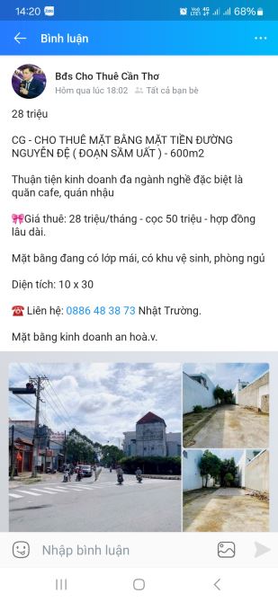 Mặt bằng mặt tiền Nguyễn Đệ 700m2 - 1