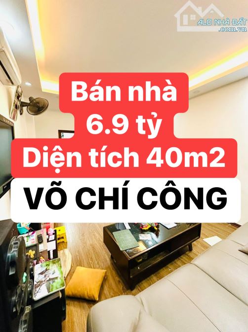 🏠 Tại VÕ CHÍ CÔNG - 10M RA PHỐ LỚN 🏭  🏡 40m2 👉 5 tầng 👉 3 ngủ 👉 3.9M mặt tiền  💥💥 - 1