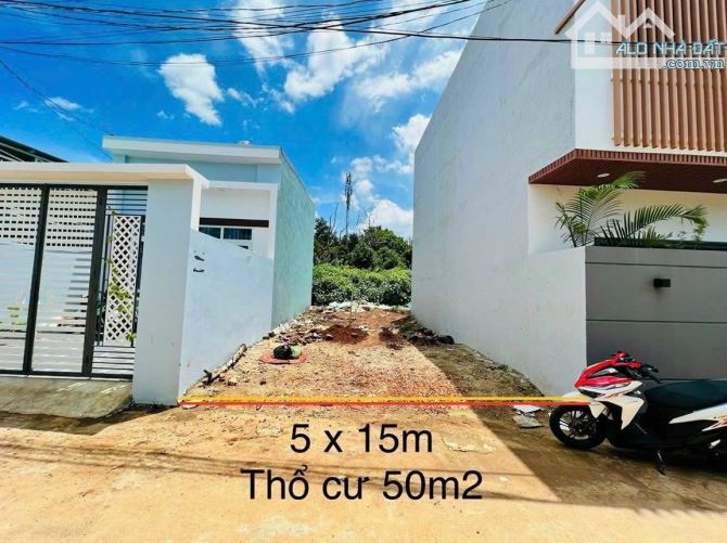 ĐẤT NGAY MẶT TIỀN NGUYỄN HỮU THẤU, 5x15m THỔ CƯ 50m2, ĐƯỜNG Ô TÔ, GiÁ 1 TỶ xx