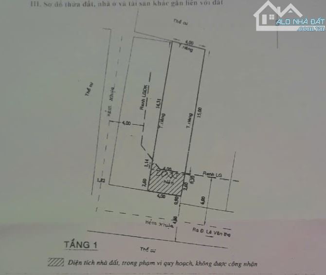 Bán Đất tặng nhà Cấp 4 Lê Văn Thọ - P9- GV- 4 x 18- HXH 5m Thông - Chỉ 6 tỷ hơn