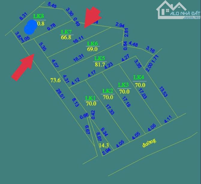 66,8m phúc tiến sát trục chính thôn, nhà văn hóa, tài chính hiếm