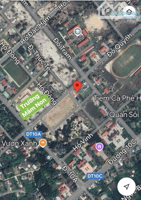 Đất mặt tiền Đỗ Quỳnh, Trung tâm khu hành chích thị trấn Phú Đa, Phú Vang, Huế. Dt: 196m2