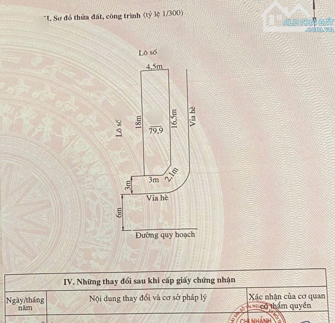 Lô góc 2 mặt đường gần vòng xuyến Lê Hồng PhonG - giá chỉ 61 tr/m