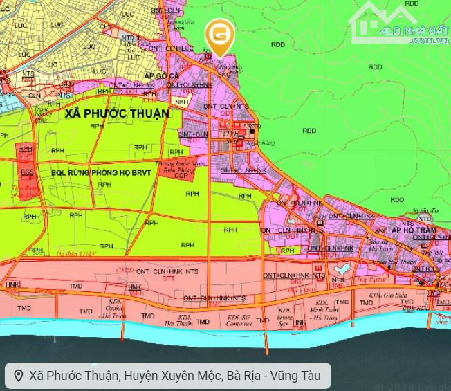 Đất phân lô gần Hồ Tràm-Phước Thuận-Xuyên Mộc-BR.Vũng Tàu-540m2,có 100m2TC - 1