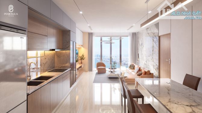 Cực Hiếm, Căn góc 3 phòng ngủ 106,5m2 tầng 28 Peninsula view trực diện sông Hàn, Đà Nẵng - 2