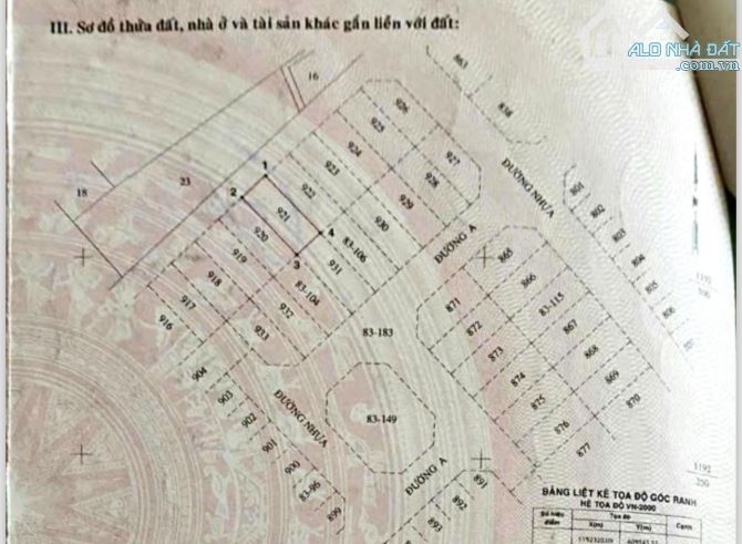 BÁN ĐÂT 8x20 HUY HOÀNH TRỤC ĐƯỜNG 54 GIÁ 195TR/M2 - 3