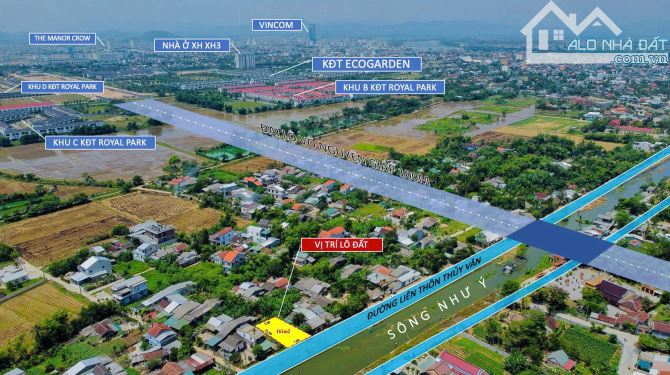 ❌Bán lô mặt tiền View Sông Như Ý 161m2 chỉ 3,3x tỷ