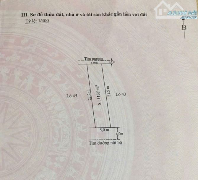 Bán lô mặt trục thôn 3 Bắc Sơn, An Dương 110m2 mà có hơn 1,7 tỷ