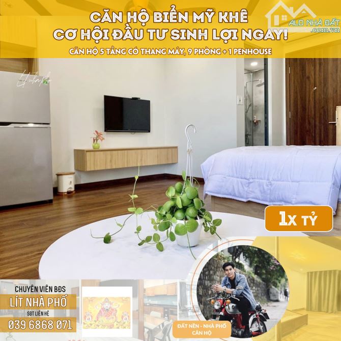 CĂN HỘ 5 TẦNG SÁT BIỂN MỸ KHÊ – CƠ HỘI ĐẦU TƯ SINH LỢI NGAY!