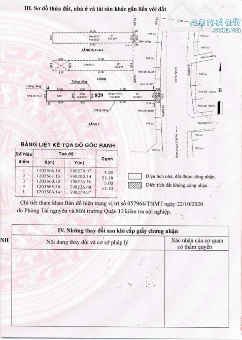 Bán Nhà 225-227 Trần Thị Cờ , phường Thới An , Quận 12. ( 11x56m) 6 Tầng. HD 275 Triệu/Th - 2