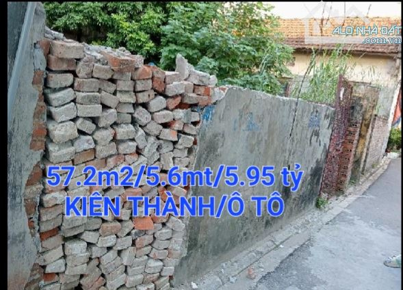 57.2 M2/5.6mt /5.95 TỶ/ KIÊN THÀNH/TT TRÂU QUỲ/Ô TÔ - 3