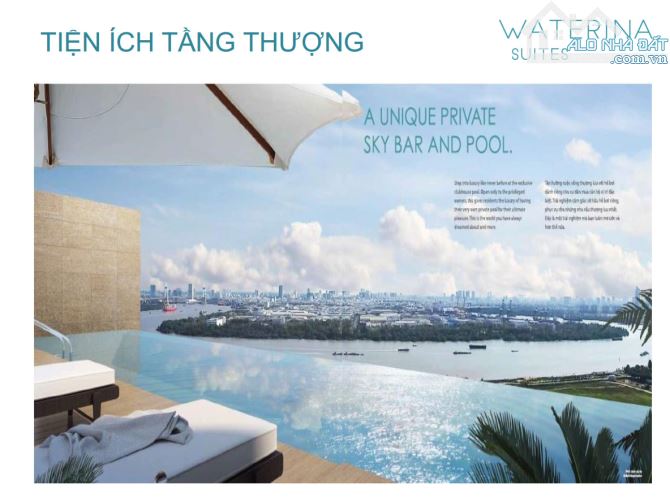 Waterina Suite căn hộ Duplex 2 Tầng . DT 236m2 . 3 phòng ngủ . Balcon sân vườn . Giá 28 tỷ - 4