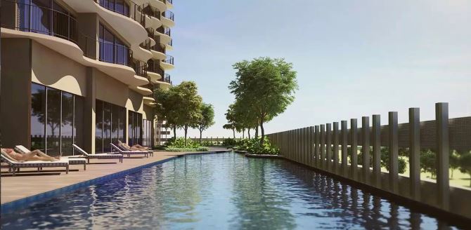 Waterina Suite căn hộ Duplex 2 Tầng . DT 236m2 . 3 phòng ngủ . Balcon sân vườn . Giá 28 tỷ - 5