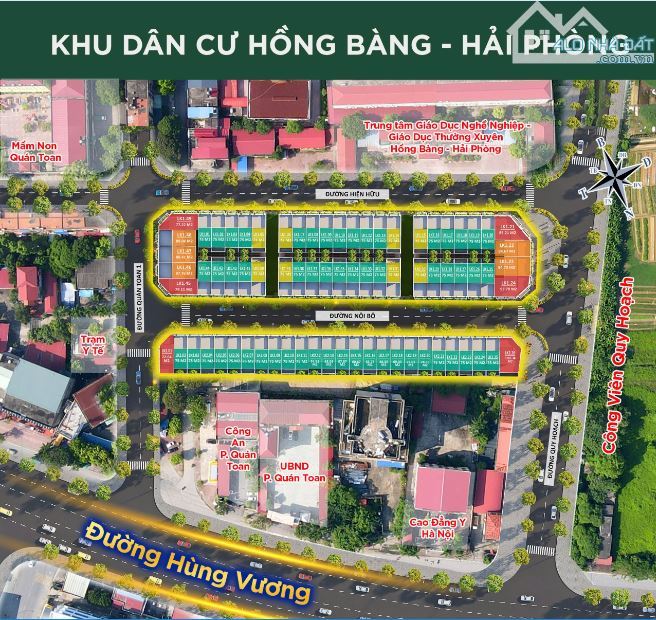 BÁN SHOPHOUSE QUÁN TOAN HỒNG BÀNG MIDTOWN - HẢI PHÒNG. 5,9 tỷ, 57m2, 5 tầng. - 6