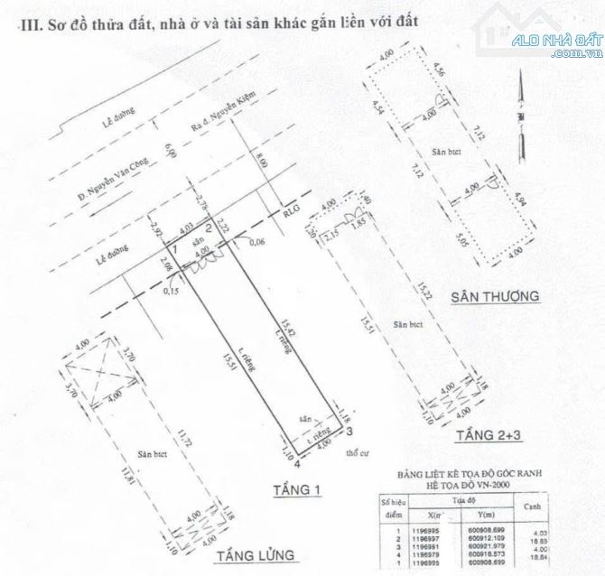 Bán nhà mặt tiền đường Nguyễn Văn Công, P3, Gò Vấp. DT 4x19m, CN 76m, 5tấm, giá 14,5tỷ - 1