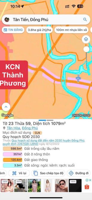 1000m2 có 200tc mt nhựa sát bên KCN xây trọ - 2