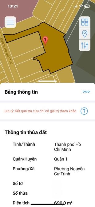 NGUYỄN TRÃI-Q.1-DT: 6M NỞ HẬU 19*35- DTCN ĐỦ 689M2 FULL THỔ CƯ- 220 tỷ - 2