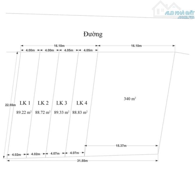 Bán lô đất trục chính  phố vĩnh kinh doanh được luôn diện tịch 88,8m giá đầu tư - 3