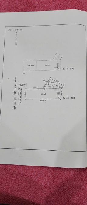 Bán nhà mặt đường Hàng Kênh, Lê Chân, cách chợ hàng 300m, có vỉa hè DT: 64m2, XD:2 tầng.