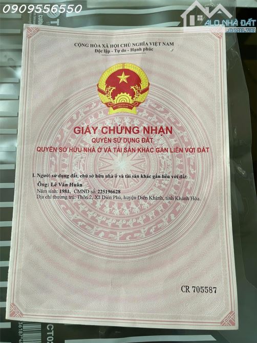 Cần thanh lý lô đất đường ven Thôn 2, xã Diên Phú, giá chỉ 4,5tr/m2 - 2