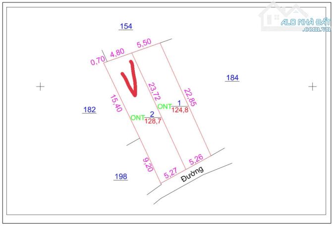 128.7m, Mt 5.2, hậu 5.5, đường ô tô, Tân Tiến, Văn Giang, đẹp y hình, 1x tr/m - 2