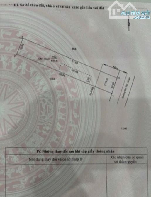 BÁN ĐẤT MT DH707, MINH THẠNH, DẦU TIẾNG, DT: 10x61, TC100M2, SHR, GIÁ 1,6 TỶ - 2