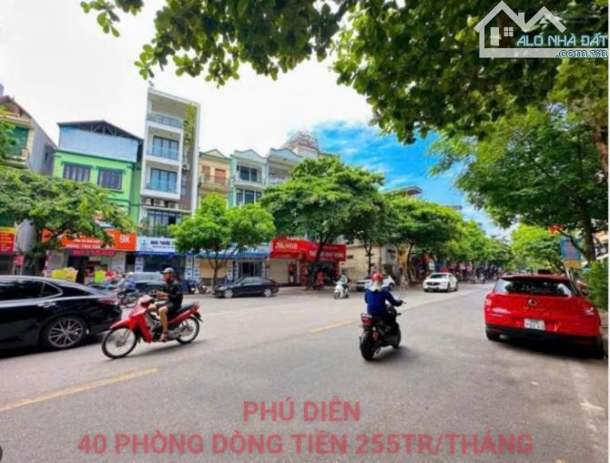 TÒA CHDV PHÚ DIỄN 40 PHÒNG MỚI TINH, 103M2 x 9 TẦNG  - DÒNG TIỀN 255 TRIỆU/THÁNG