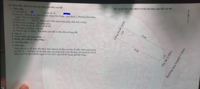 BÁN ĐẤT ĐƯỜNG THANH LƯƠNG 8 -HƯỚNG ĐÔNG NAM - SÁT LÔ GÓC - HÒA XUÂN -CẨM LỆ - GIÁ 4 TỶ - 1