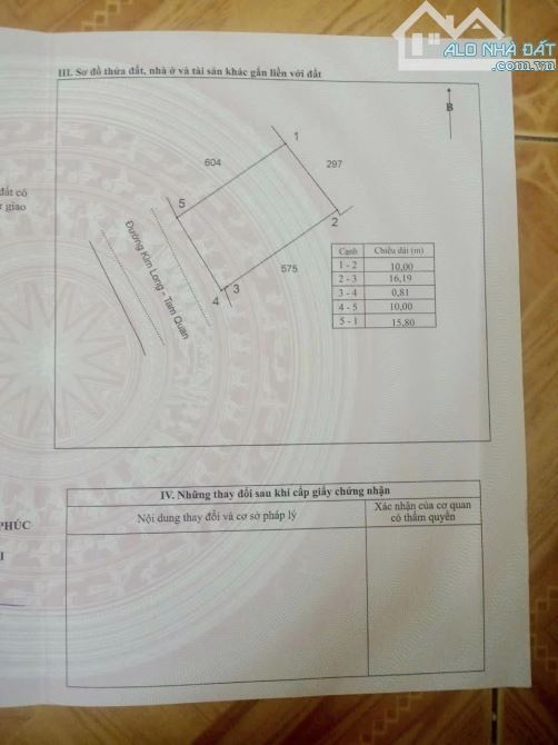 Bán 163m2 đất giá chỉ 15.4tr/m2 không thể bỏ qua - 1