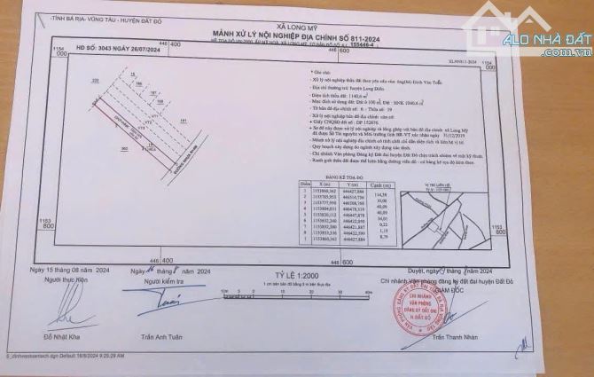 LONG MỸ - GẦN BIỂN PHƯỚC HẢI ✅DT 10x114- 1140m2 -100 thổ cư  Đường nhựa đẹp, view núi Min - 2