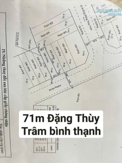 Cần bán gấp lô đất KDC Bình Lợi,đường Đặng Thùy Trâm,Bình Thạnh,100m2 giá 3 tỷ 2 (SHR) - 2