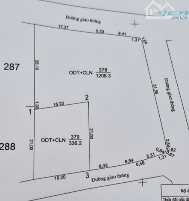 Cần bán đất Thị trấn Tiên Điền, 336m2, Mặt tiền rộng 16.2m, giá chỉ 1,75 tỷ, liên hệ ngay