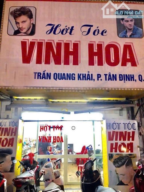 Cho thuê nhà mặt tiền đường Trần Quang Khải, Phường Tân Định, Quận 1.