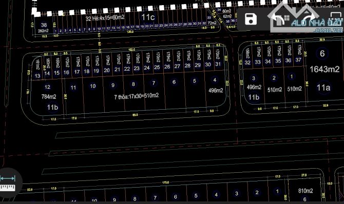 Bán đất xây toà nhà lô 11 mặt đường đường Lê Hồng Phong (510m2; MT: 17m) * Đinh Trịnh HPH