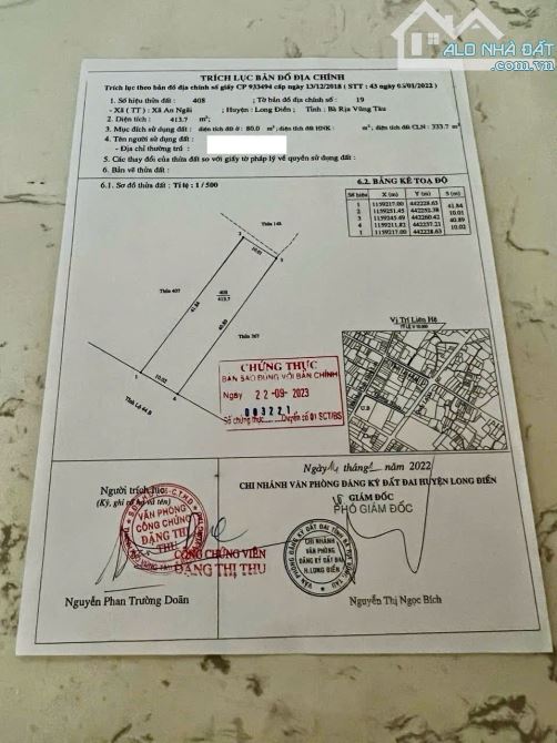 ✨ 10x41m (80m2 ONT) Mặt tiền Nhựa Lớn DT44B, cách ngã 4 giao cắt vs QL55 tầm 100m - 5.5 Tỷ - 11