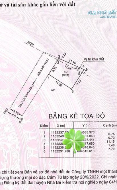 Bán Đất Lê Văn Lương Dt 92m2 Thổ Cư (Shr) Giá 3 Tỉ 5 - 2