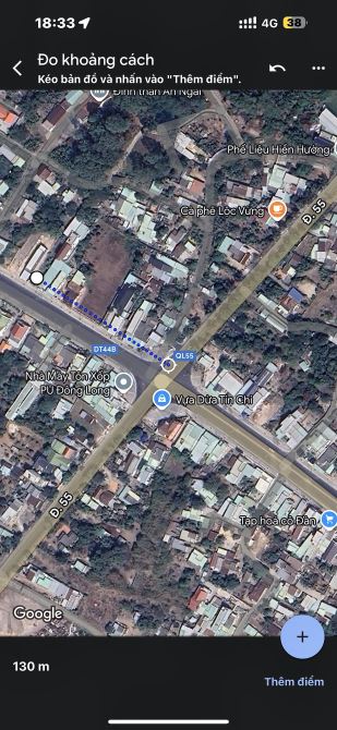 ✨ 10x41m (80m2 ONT) Mặt tiền Nhựa Lớn DT44B, cách ngã 4 giao cắt vs QL55 tầm 100m - 5.5 Tỷ - 3