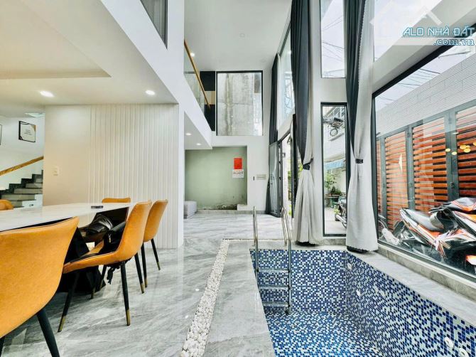 Căn Villa đẹp, 8x11m, đường Lê Quang định, Có Hồ bơi, xe hơi ngủ trong nhà, nhỉnh 11 tỉ - 4