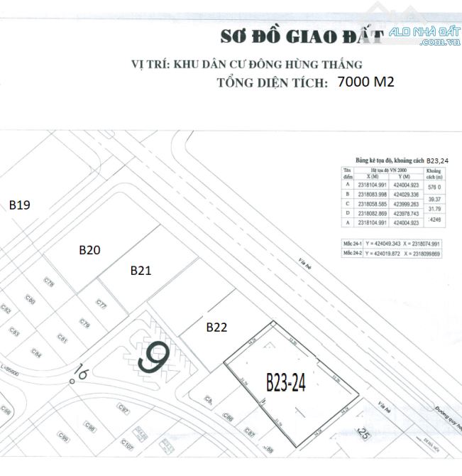 Bán 42000m2 trung tâm thành phố bãi cháy