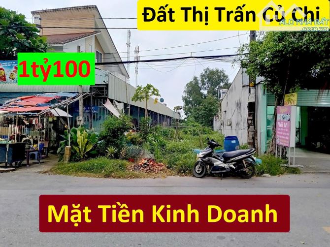 Đất MT kinh doanh ở TT. Củ Chi, DT : 157m2 thổ cư - bán giá 1ty100tr. Sổ Hồng Riêng