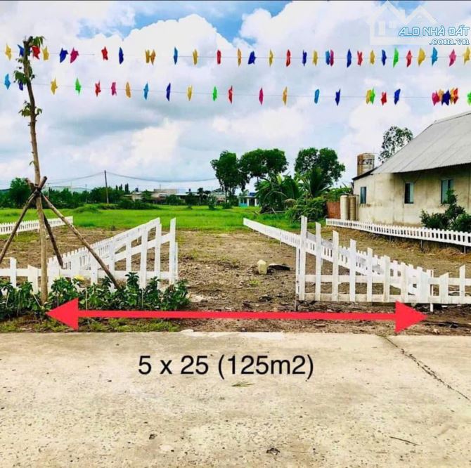 ĐẤTĐỨC HOÀ ĐÔNG LONG AN:5X25(125M2) GIÁ: 1 TỶ 5 TR